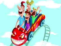 Roller coaster leap image